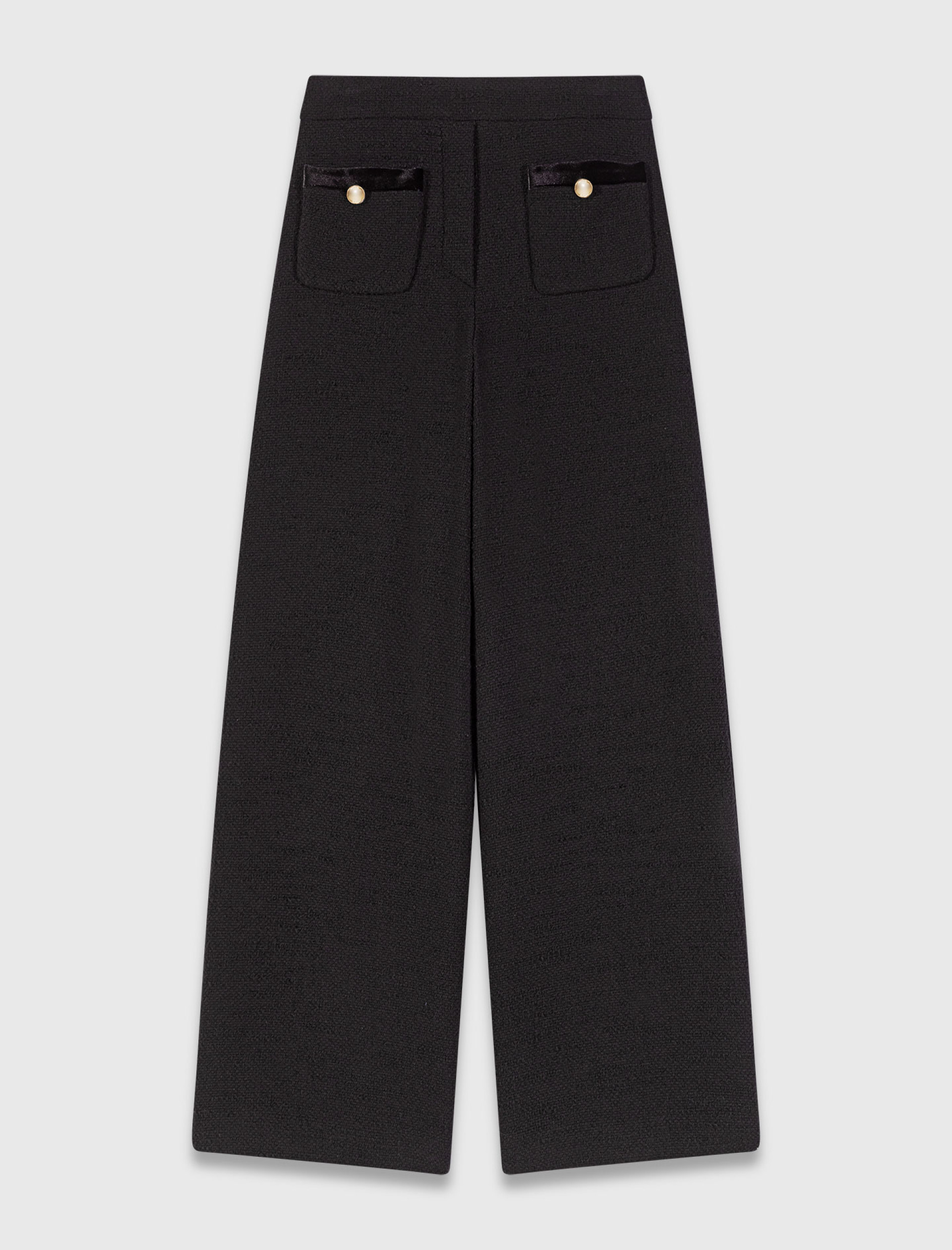 Жіночі широкі твідові брюки Жіночі широкі твідові брюки