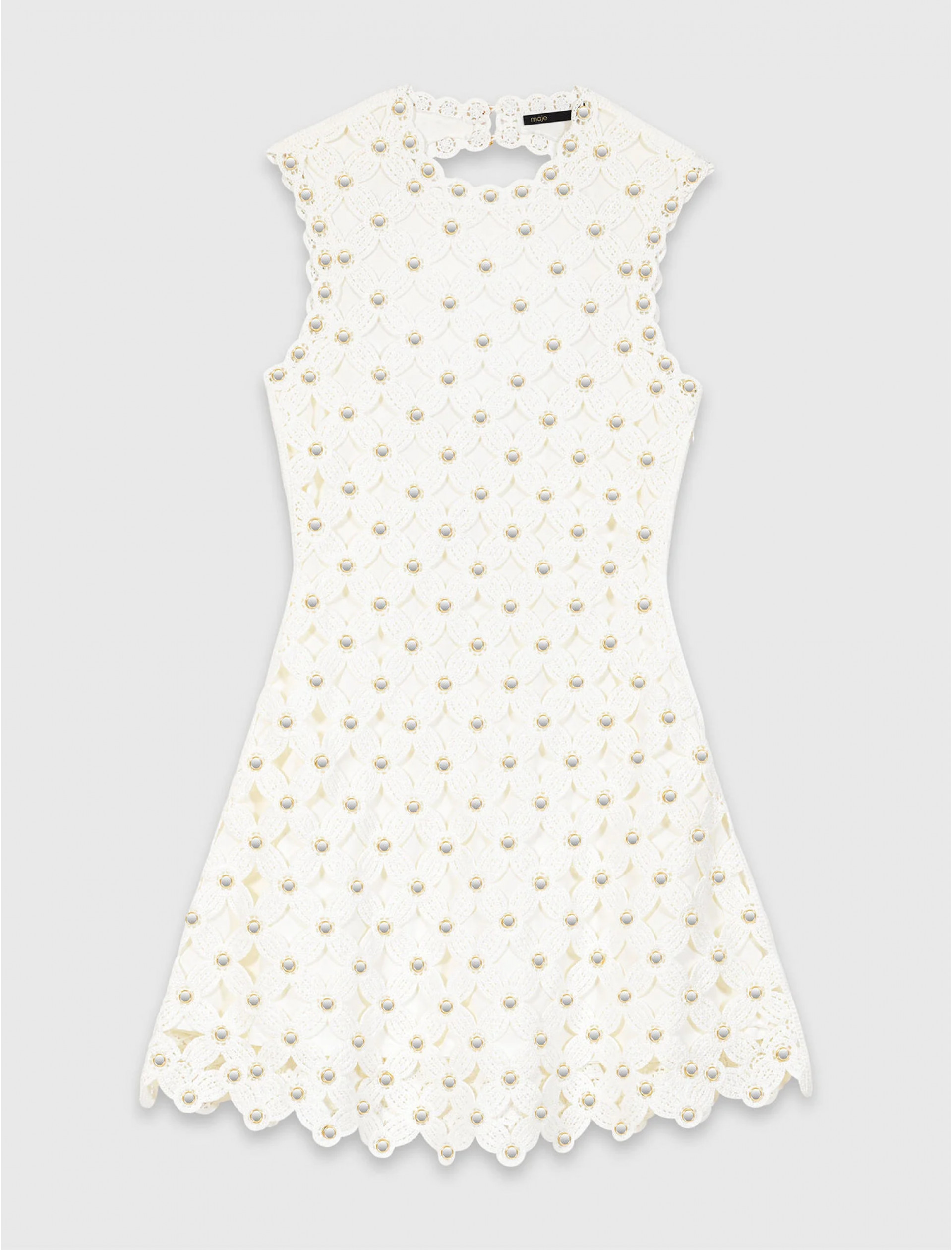 Жіноча в'язана сукня з заклепками Жіноча в'язана сукня з заклепками