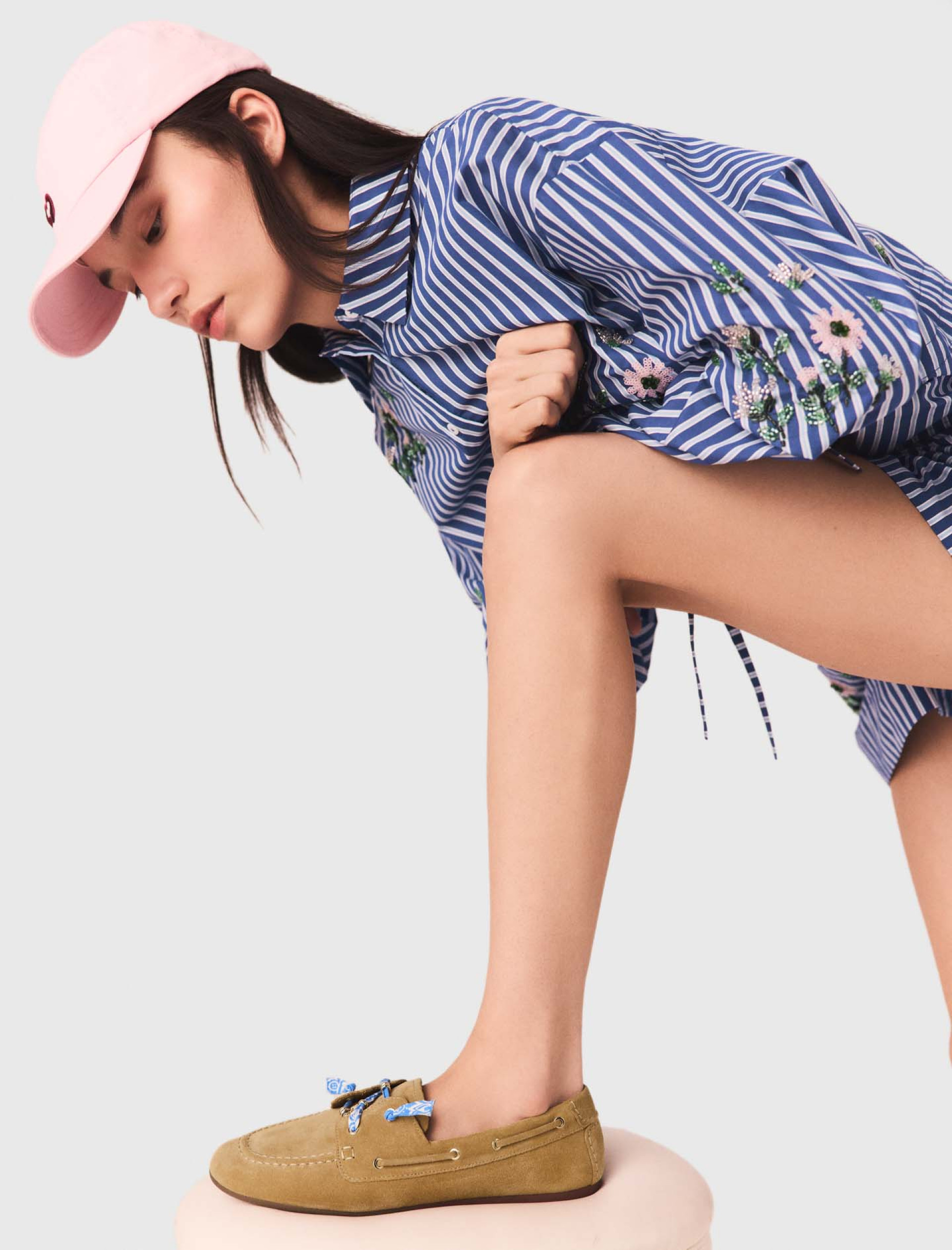 Женские коричневые мокасины со шнуровкой Женские коричневые мокасины со шнуровкой