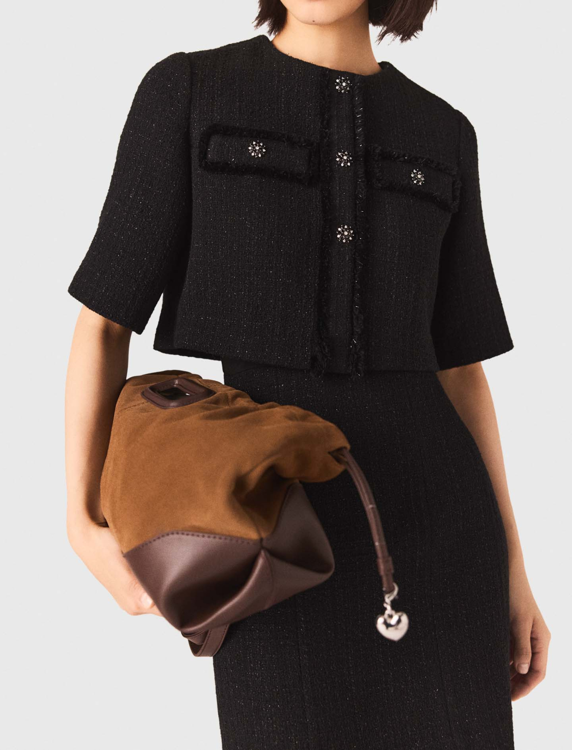 Жіноча твідова сукня 2-в-1