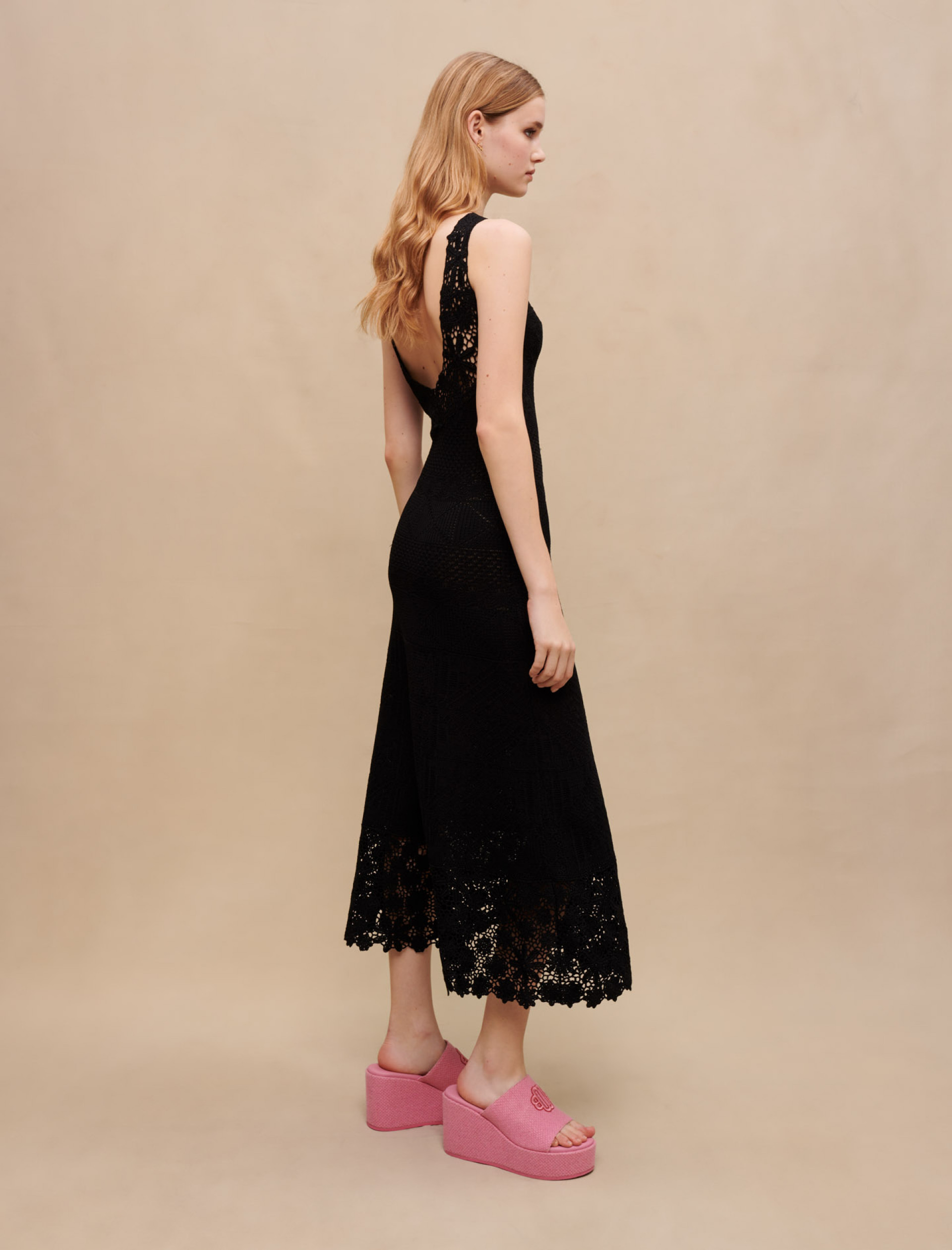 Женское черное платье