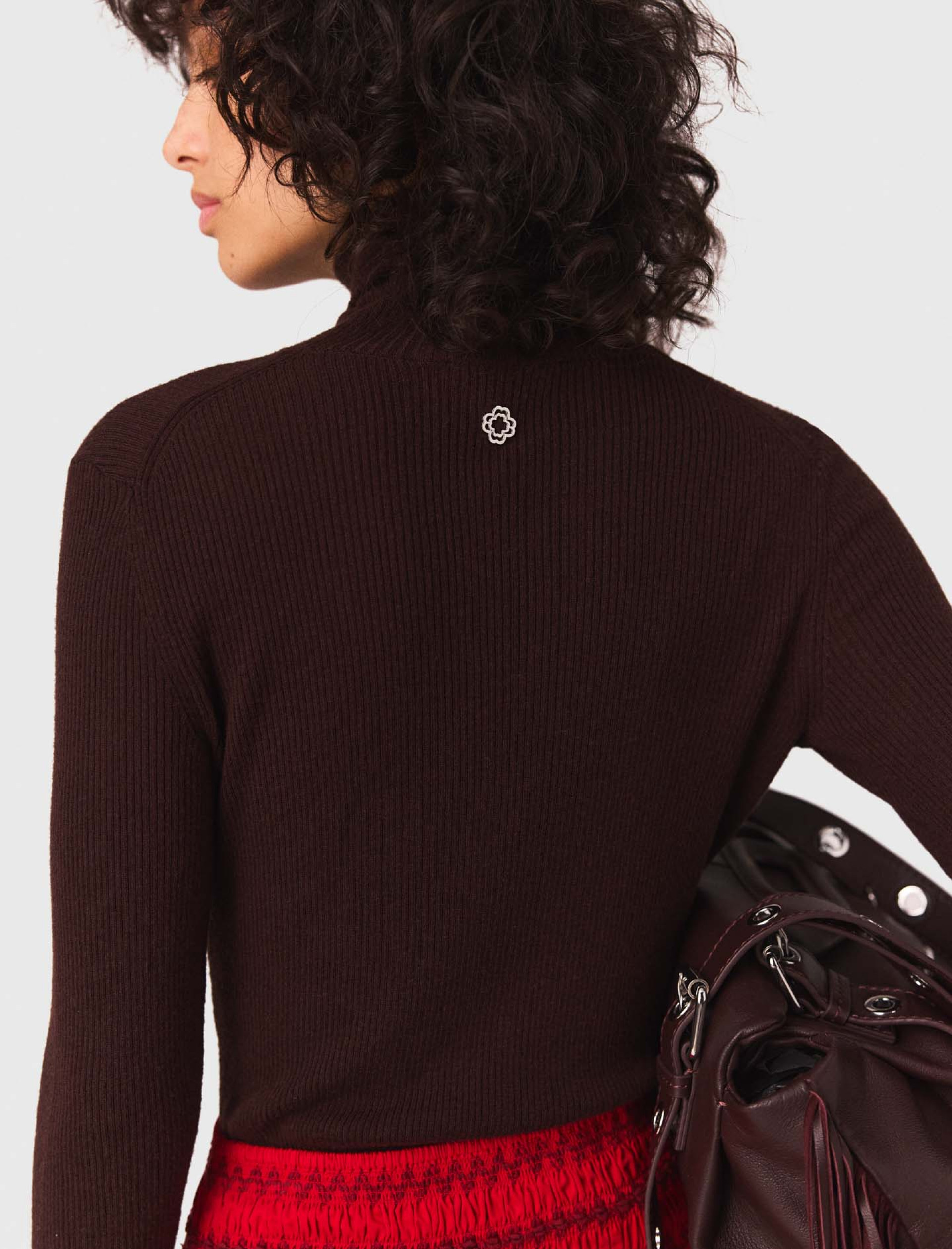 Жіночий коричневий гольф