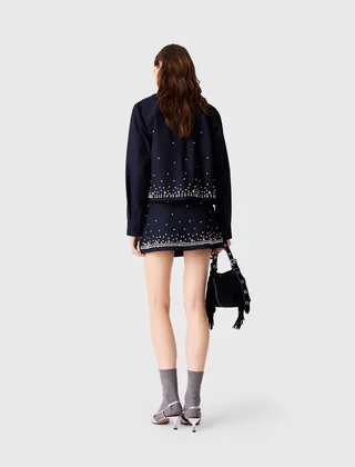 Шорти з блискучим декором