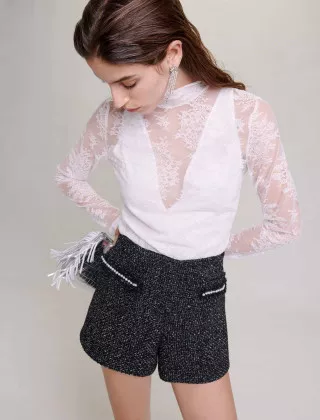 Женские белый топ